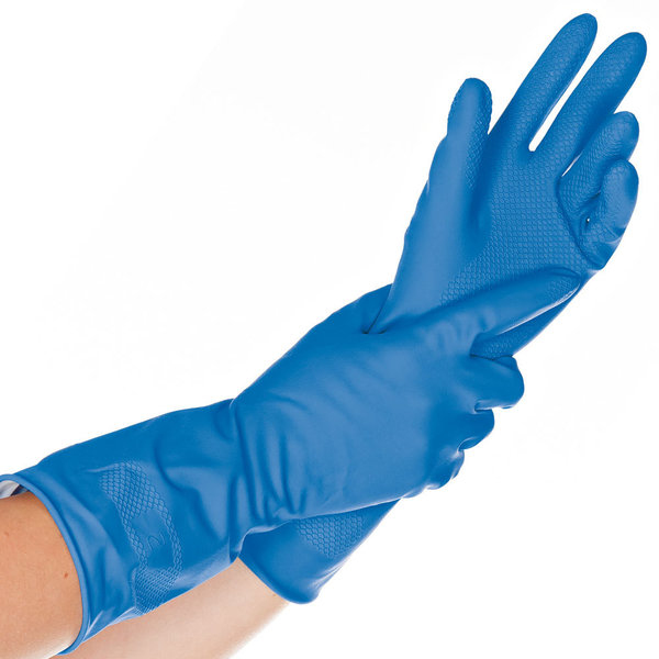 Universal-Handschuh BETTINA, 12 Beutel à 12 Paar, blau, Größe M