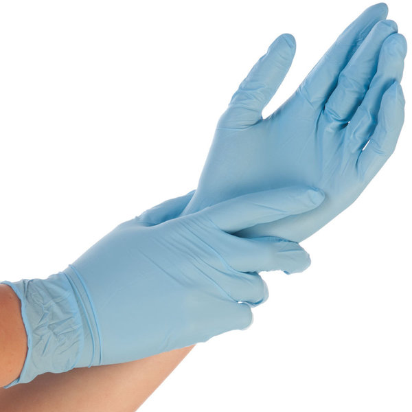 Nitril-Handschuhe "Safe Fit", blau, 10 x 200 Stück, Größe M