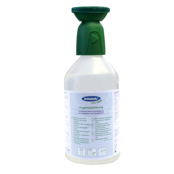 Augenspülung Natriumchlorid, klar, 0,5 l, 6 x 1 Flasche