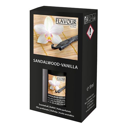 Duftöl, Sandalwood-Vanilla, 10 ml, "Flavour", 4 Stück