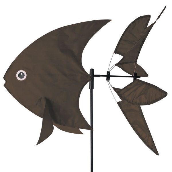 Windspiel Fisch, dunkelbraun, 1 Stück