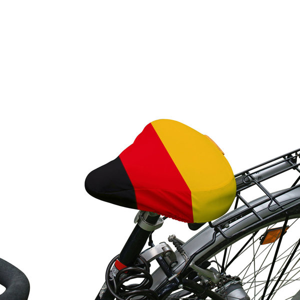 Fahrradsattel-Bezug Deutschland, schwarz-rot-gold
