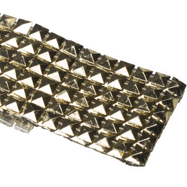 Dekoband Nieten, Pyramide gold-glänzend  11 x 150 cm