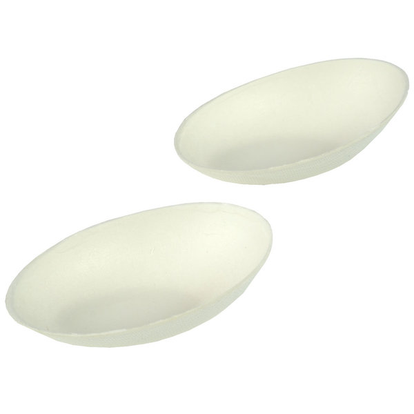 100  Zuckerrohr Buffet-Minischale 8 x 5 x 3 cm, oval, weiß