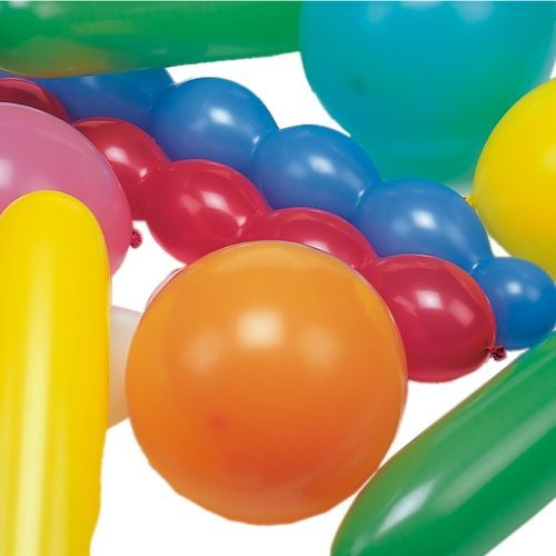 XXL-Luftballons farbig sortiert "verschiedene Formen", extra groß, 375 Stück