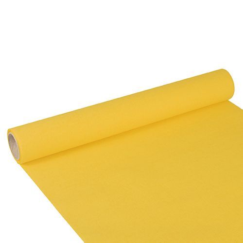 Tissue Tischläufer, gelb "ROYAL Collection" 3 m x 40 cm, 6 Rollen